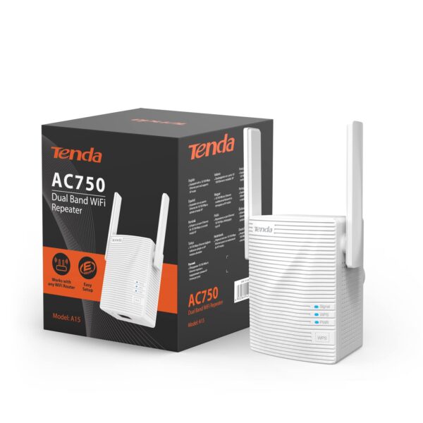 TENDA A15,AC750 WIFI DUAL BAND RANGE EXTENDER