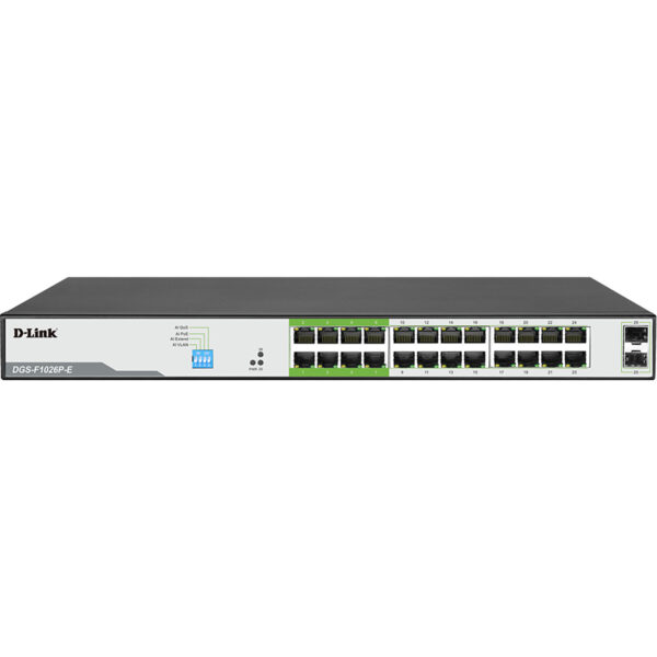 D LINK DGS-F1026P-E 24PORT POE GIGABIT SWITCH