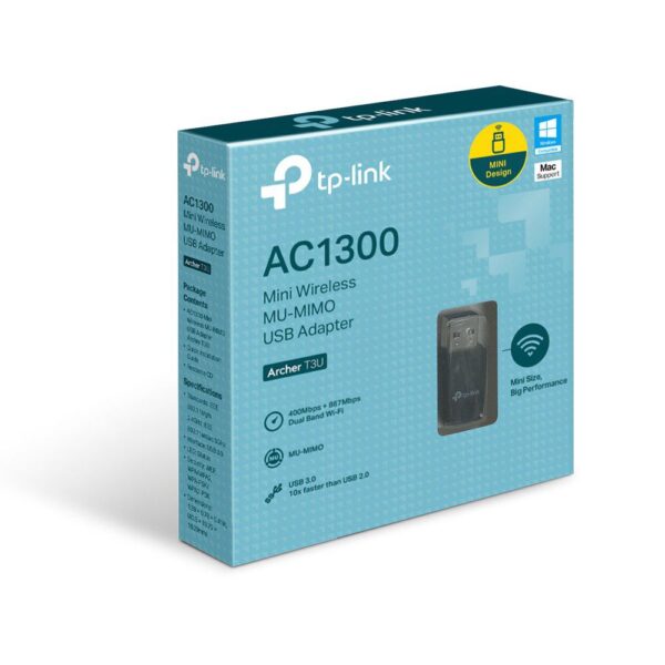 TP LINK ARCHER T3U,AC1300 MINI USB WIRELESS ADAPT