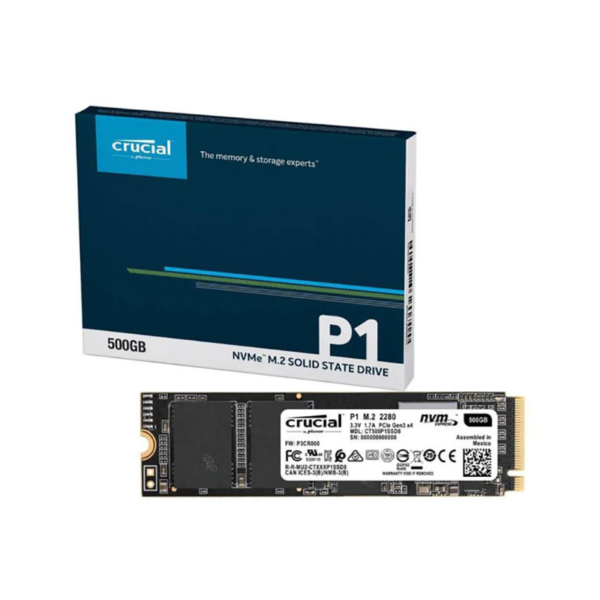 HARDDRIVE SSD500GB M2 CRUCIAL